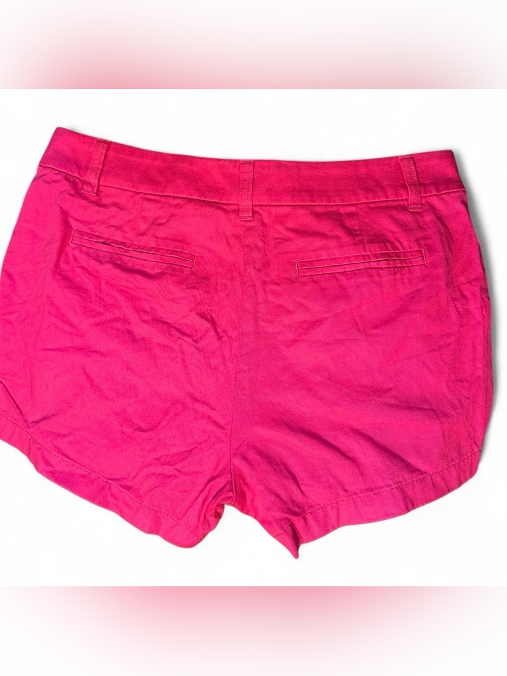 J. Crew Hot Pink Cotton Chino Bermuda Shorts size 8 - Picture 4 of 7